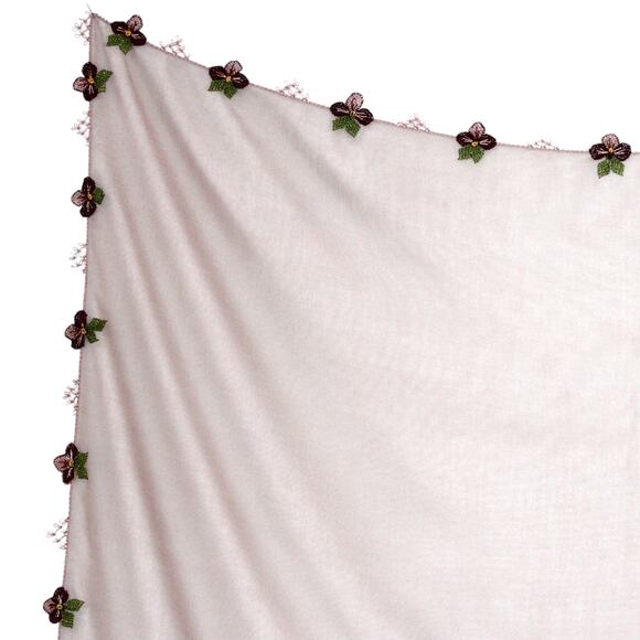 Tulbent Scarf Handmade Crochet Detailing NWOT - Picture 6 of 11